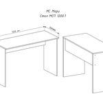 Письменный стол Мори МСП 1200.1 в городе Шахты