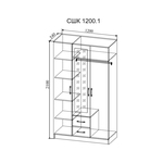 Шкаф Софи СШК 1200.1 ДСВ в городе Шахты