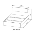 Кровать Софи СКР 1400.1 ДСВ в городе Шахты