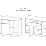 ТВ тумба Мори МТВ 1204.1 в городе Шахты